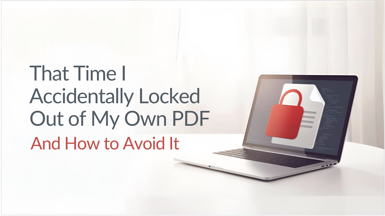 That Time I Accidentally Locked Myself Out of My Own PDF (And How to Avoid It)